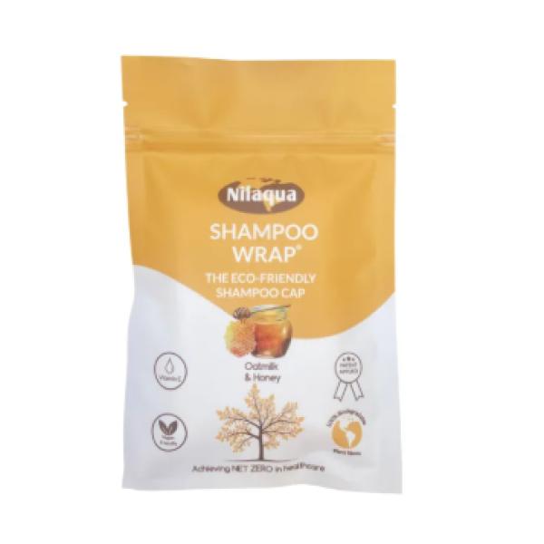 Nilaqua-Biodegradable-Rinse-Free-Shampoo-Wrap---Oat-Milk---Honey-